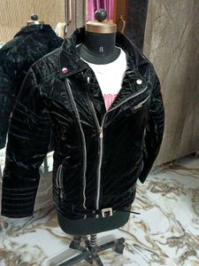 Winter Black Biker Jacket