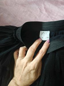 kids Black Tiered Tulle Skirt