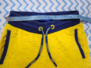 KB Team Spirit Yellow Joggers For 2-3 Years Kids