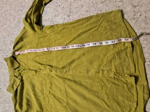 Olive Green cotton Shirt