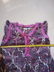 Cotton printed short dress