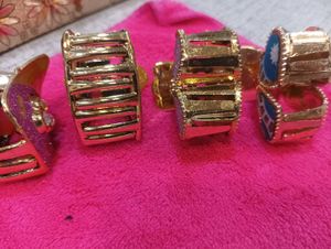 Sparkly Hair Claw Clip Set