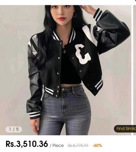 Varsity Leather Bomber Jacket