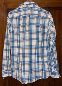BOSS Men's Blue Plaid Casual Shirt