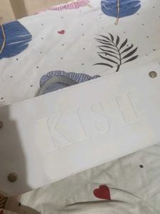 brand new White Handbag with Charm