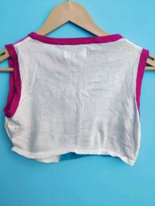 Branded Knit Pattern Short Top 🔥