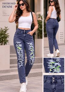 Trendy Distressed Denim Jeans