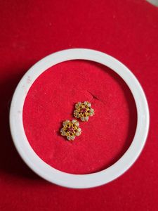 Heart Stud Earrings gold 22crt