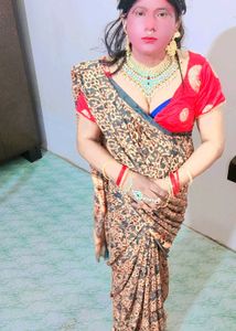 Beautiful Printed Saree with blause soft fabric