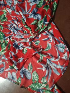 Vibrant Tropical Print Dress