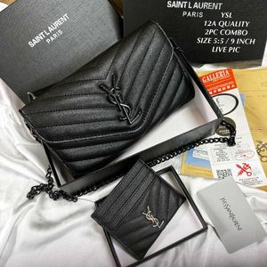 YSL SAINT LAURENT CASSANDRE ENVELOPE SLING WITH YS