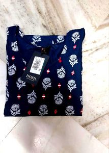 Blue Embroidery Kurta