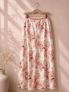 Floral A-line Maxi Skirt