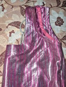 Sparkly Purple Mini kurta set