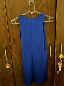 Royal Blue Sleeveless Mini Dress