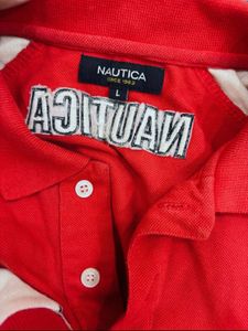 SALE ‼️ Nautica y2k fitted polo tshirt