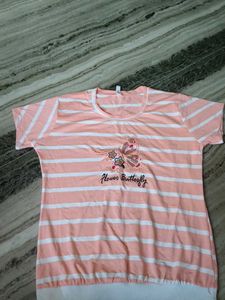 Striped Butterfly T-Shirt