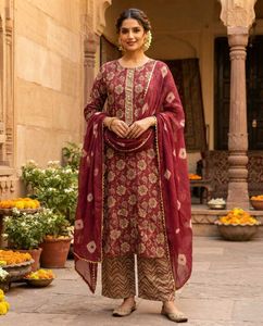 Maroon Suit for coming navratrss n pooja