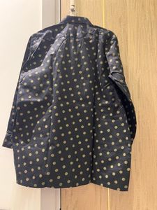 last price Men's Black Polka Dot Button-Down Shirt