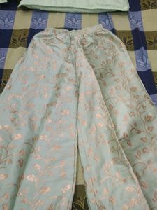 Kurta Plazo With Net Dupatta For Girls