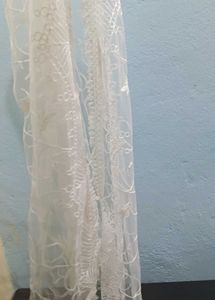 Elegant White Lace Dupatta
