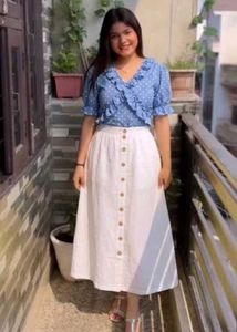 combo of skirt and top