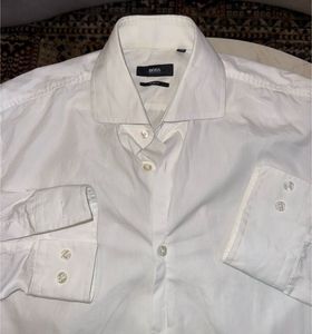 BOSS Classic White Button-Up Shirt