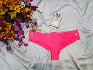 🇳🇿💫🎀Hot Pink Briefs with Zipper Detail