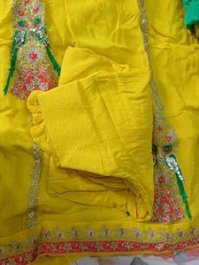 Vibrant Yellow Embroidered Kurta Set