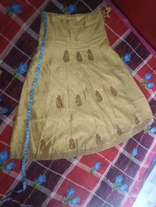 #beautiful red lahanga with long kurti.