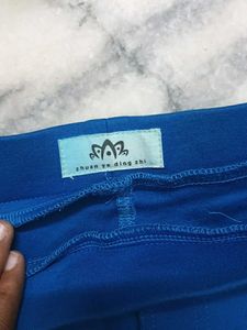 Blue Slim Fit Leggings