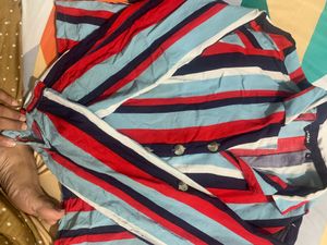 Noun | Westside Striped crop Shirt