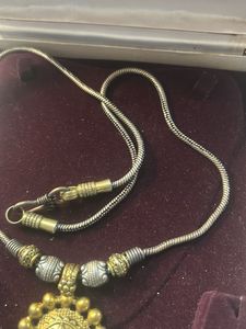 Ganesha Pendant dual tone Necklace
