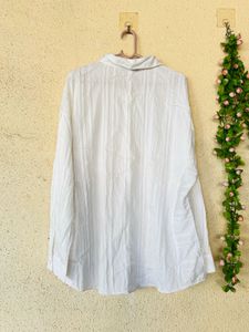Classic White Button-Down Shirt