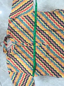 Vibrant Zigzag Print Kurta