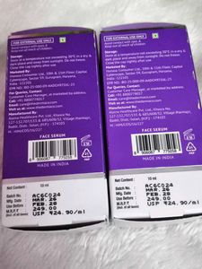 PACK OF 2 The Derma Co 10% Niacinamide Serum with