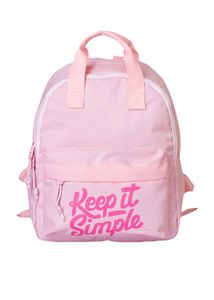 Pink Backpack "Keep it Simple"