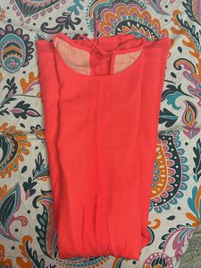 Coral Sleeveless Mini Dress