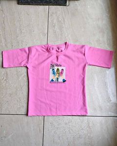 Cute Pink Graphic T-Shirt