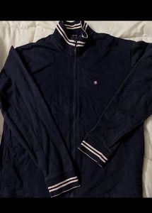 Navy Blue Track Jacket Y2K