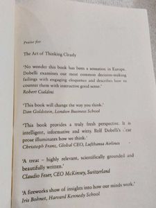 The Art of Thinking Clearly by Rolf Dobelli
