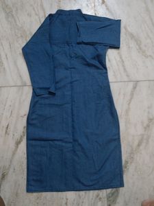 Denim Straight Kurta For Women