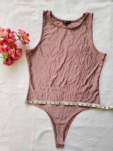 Sleeveless Dusty Rose Bodysuit
