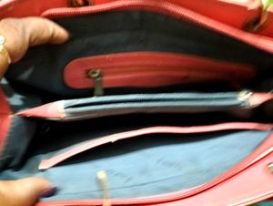 Chic Pink &amp; White Monogram Handbag