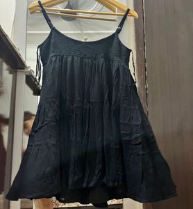 Black Tiered Mini Dress
