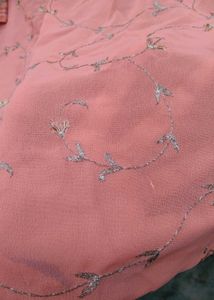 Zari work Peach Kurta Set