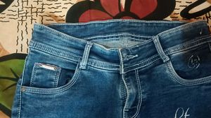 Stylish Ripped Blue Denim Jeans