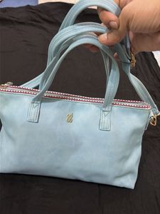 Chic Light Blue Handbag