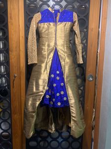 4 pieces Elegant Ethnic Gown with Dupatta