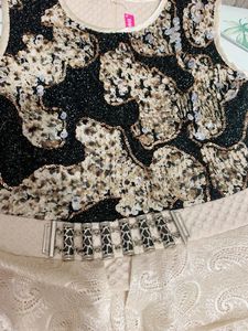Beautiful 2 In 1 Dress For Girls